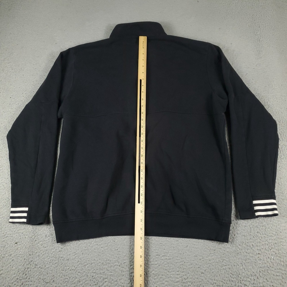 Adidas Sweater Mens Size XL Black Casual 1/4 Zip Up Pullover Sweatshirt - Picture 5 of 8